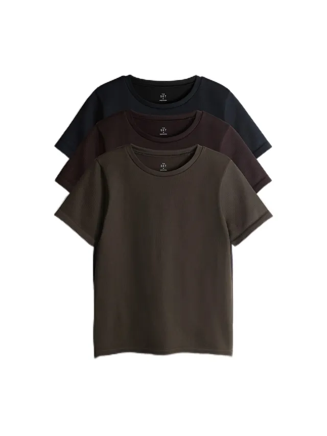 Geo Next The Set t-shirt coste donna XS confezione 3 pezzi sportiva
