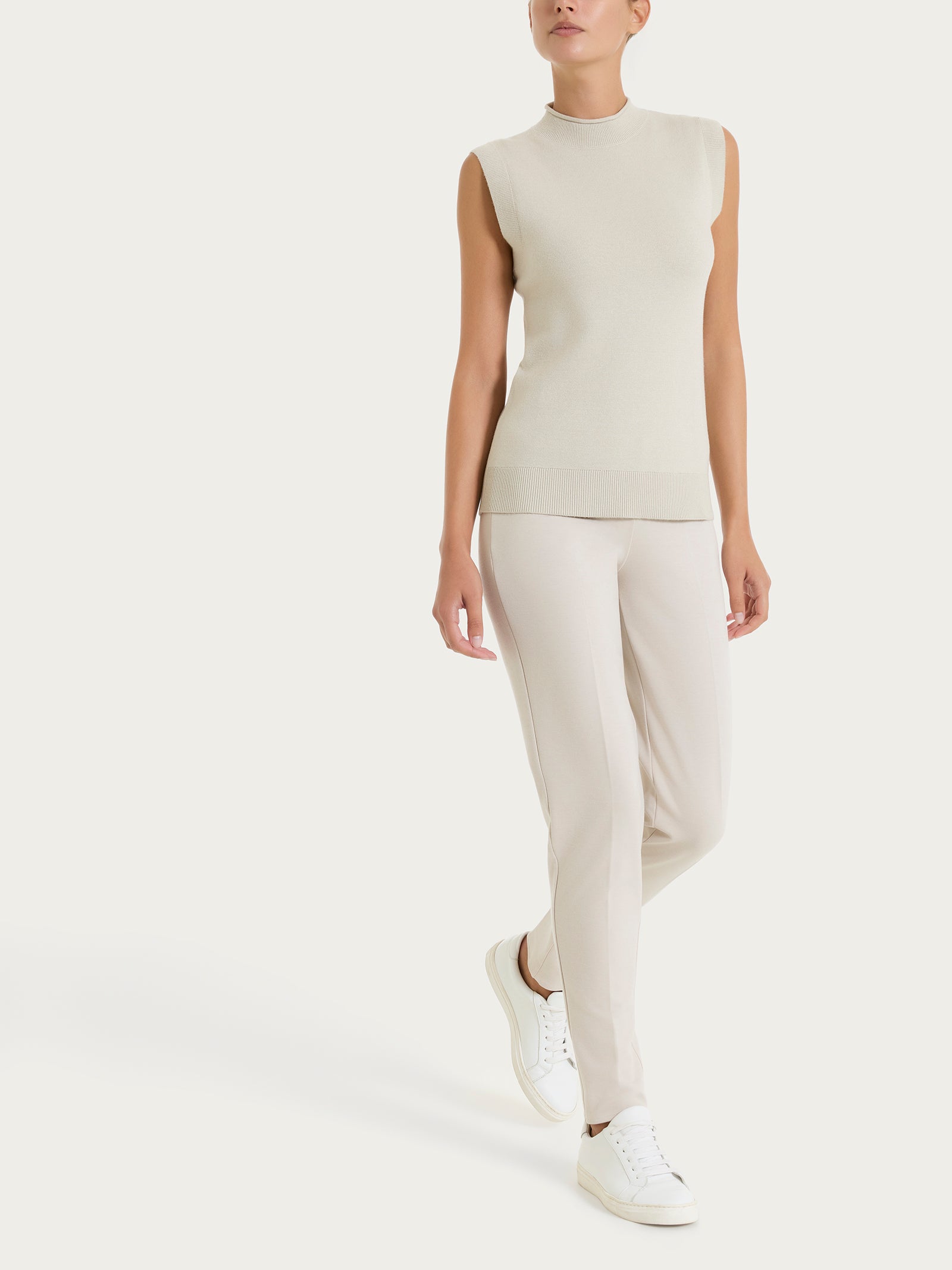 Ragno Super Soft Gilet Smanicato Champignon misto viscosa