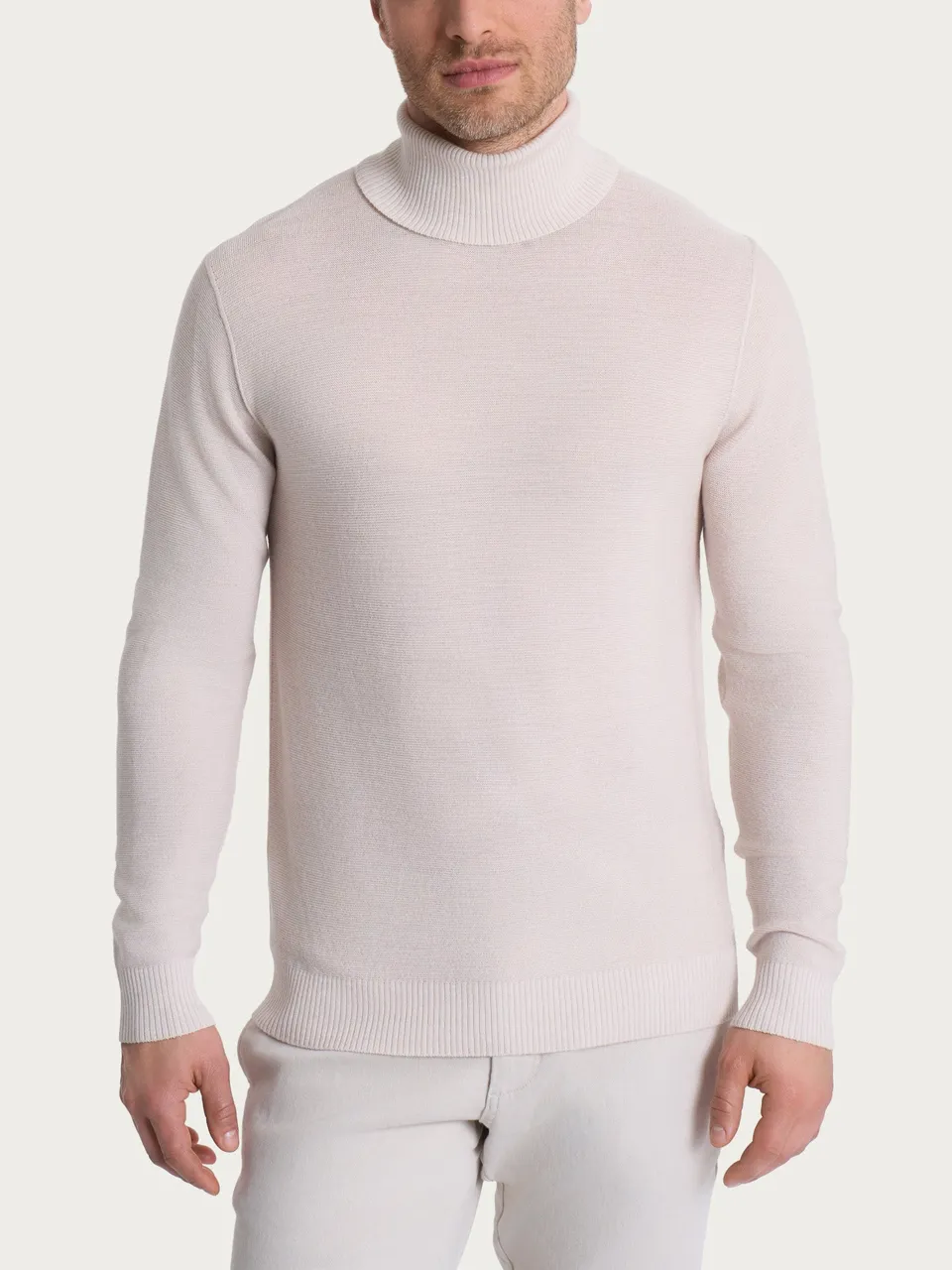 Ragno Dolcevita Uomo Champignon Merino Soft Lana