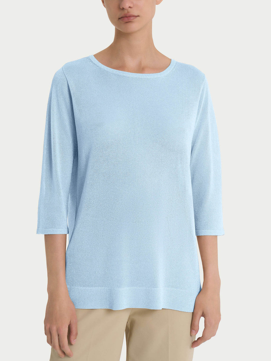 Ragno Crepe Lurex maglia donna Skyway manica 3/4
