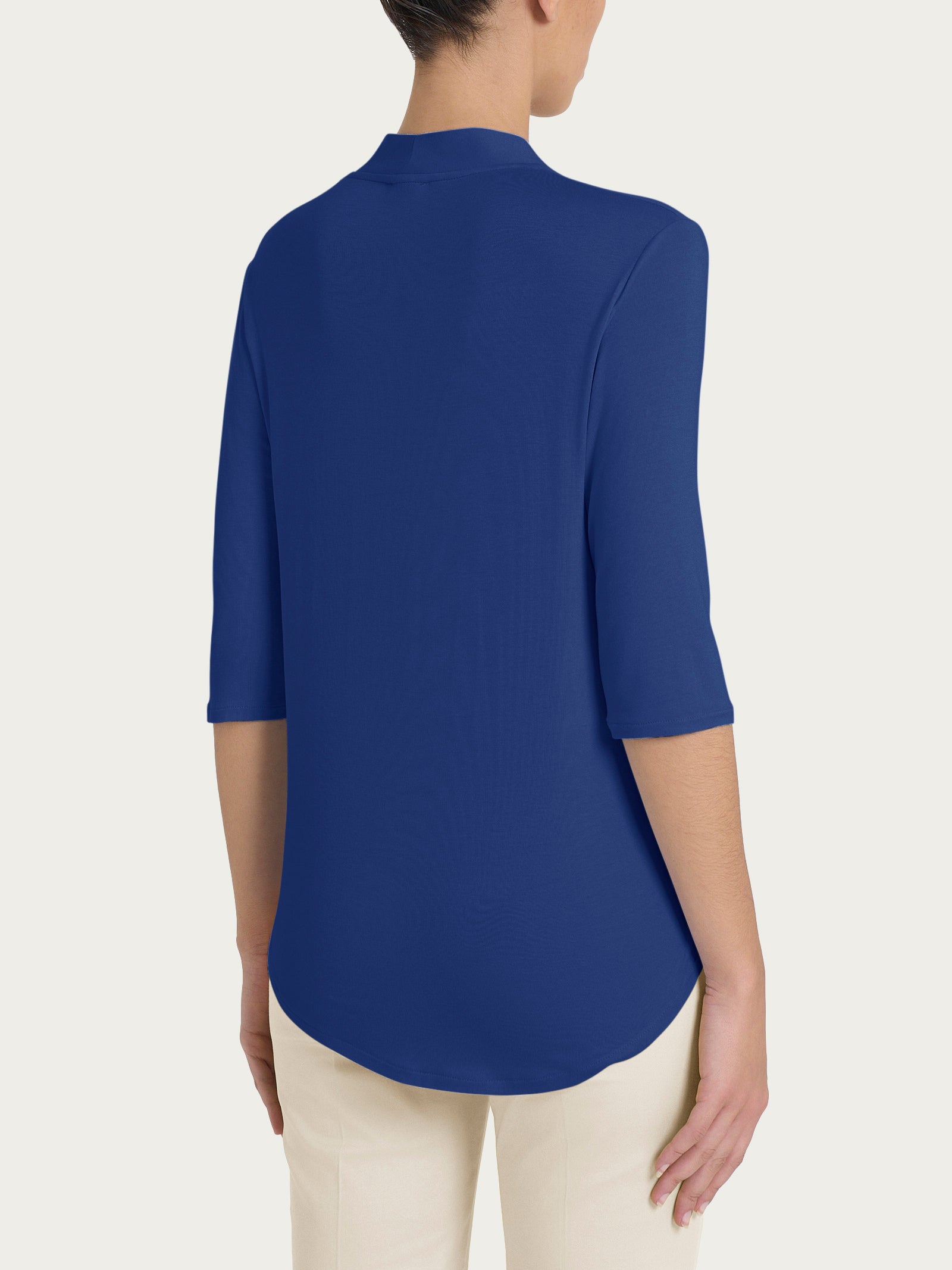 Ragno Viscosa Summer maglietta Blueberry scollo a V