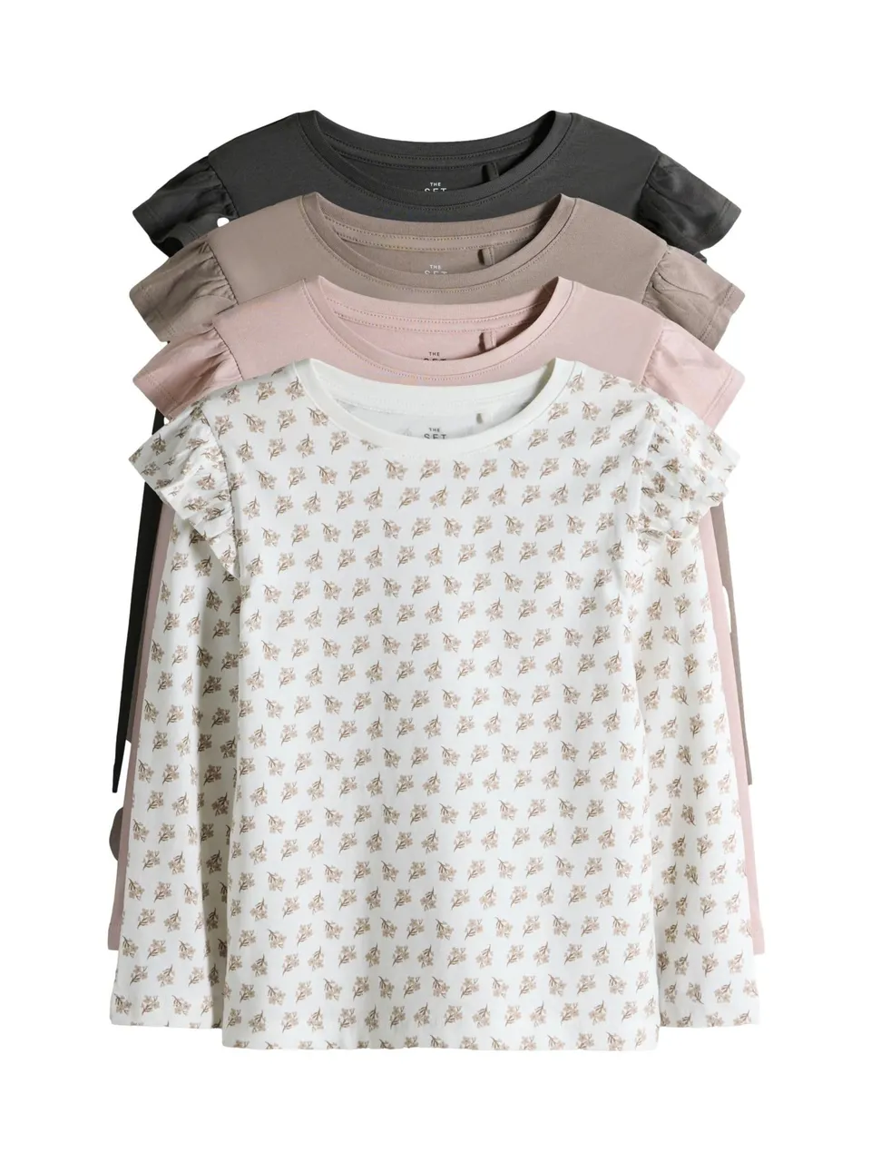 Geo Next The Set t-shirt maniche lunghe bambina 4 pezzi volant