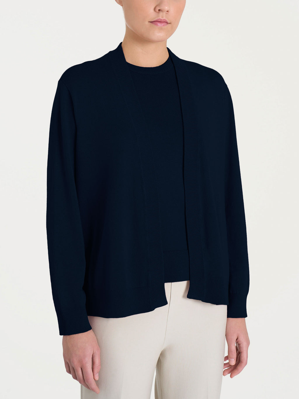 Ragno Four Seasons cardigan corto donna blu