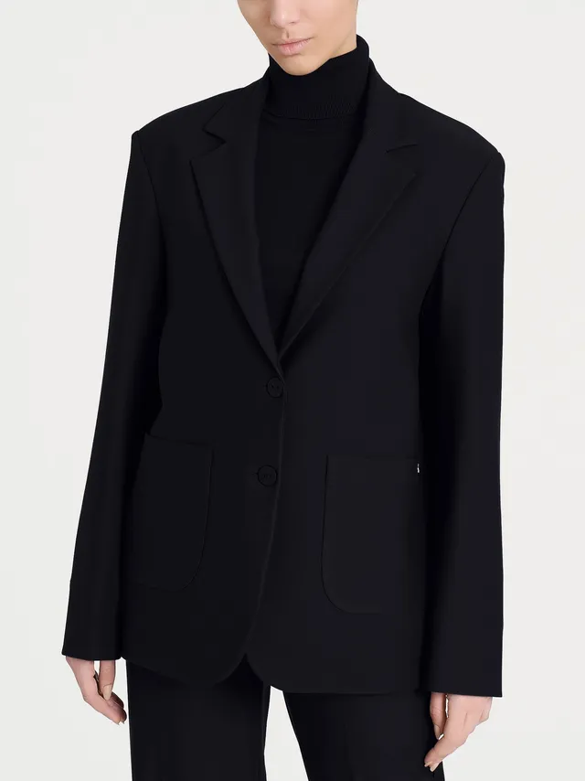 Ragno Compact blazer over donna Nero