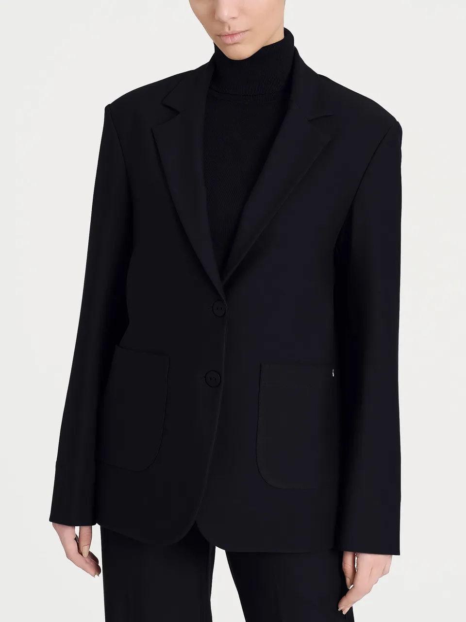 Ragno Compact blazer over donna Nero