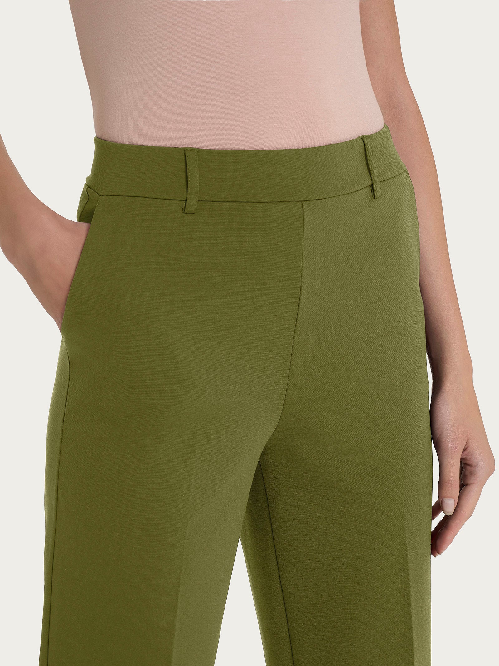 Ragno Compact Light Pantalone Carrot Donna Verde Sphagnum