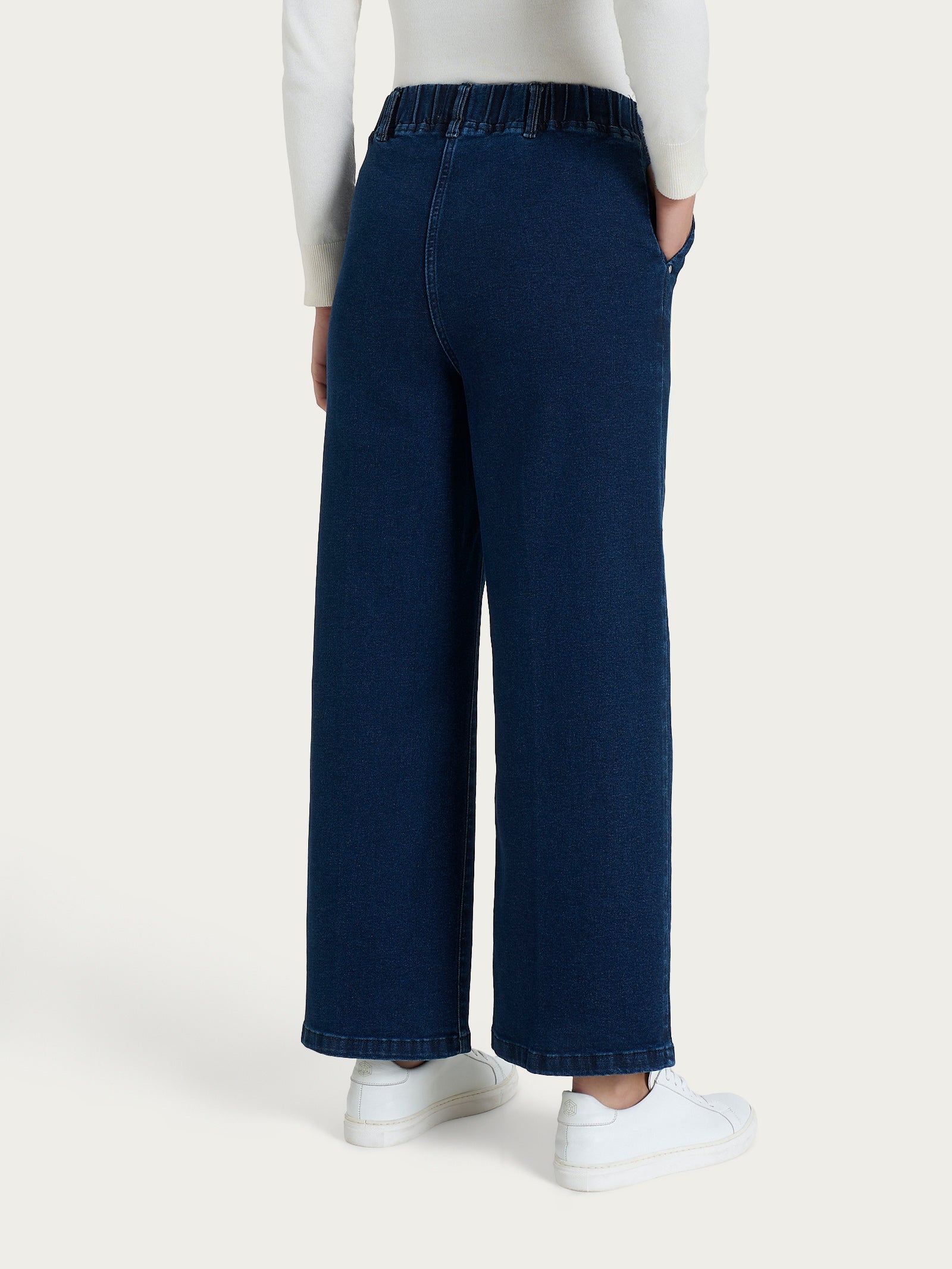 Ragno Super Denim jeans Persia donna gamba ampia cropped