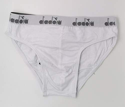 Diadora Originale Slip Uomo Cotone 3 Paia Bianco Cotone
