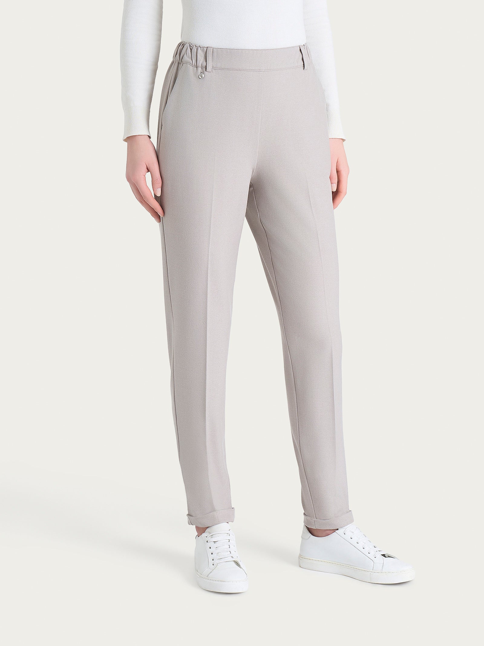 Ragno Flannel Twill Pantalone Chino Slim Nude Viscosa