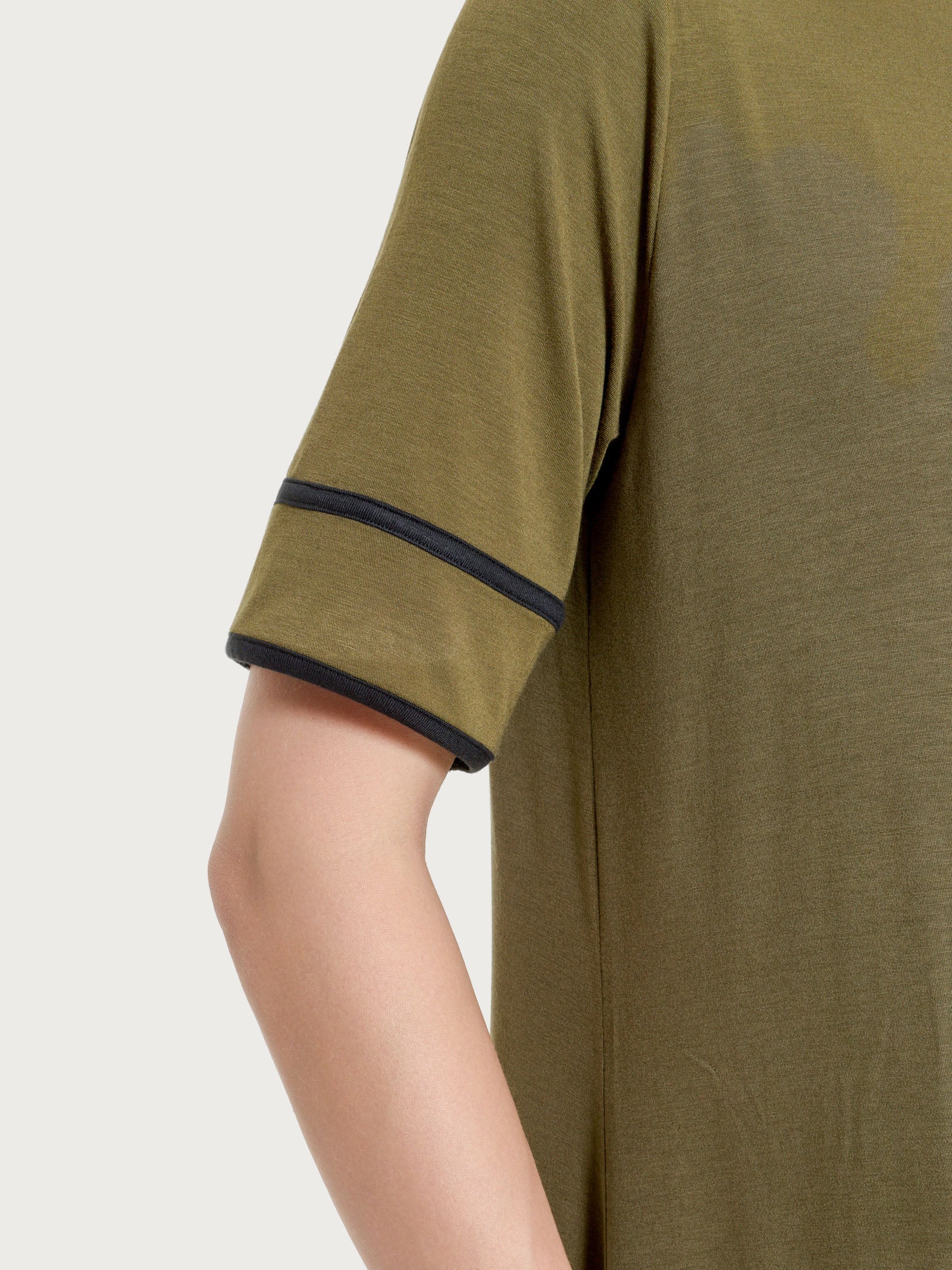 Ragno Viscosa Summer Abito Donna Dark Olive Manica Corta