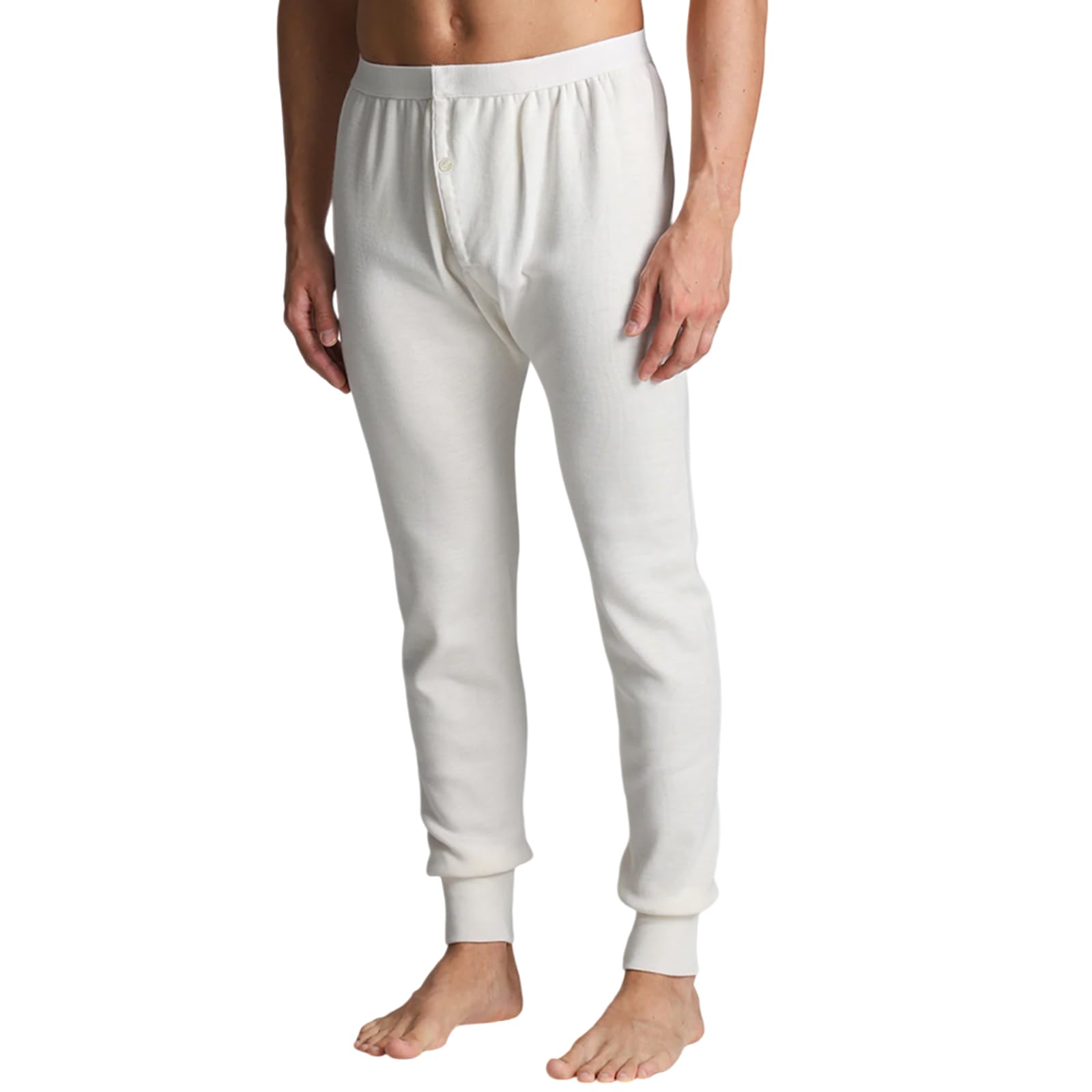 Lady C Pantalone Intimo Uomo Lungo Lana e Cotone Taglia S