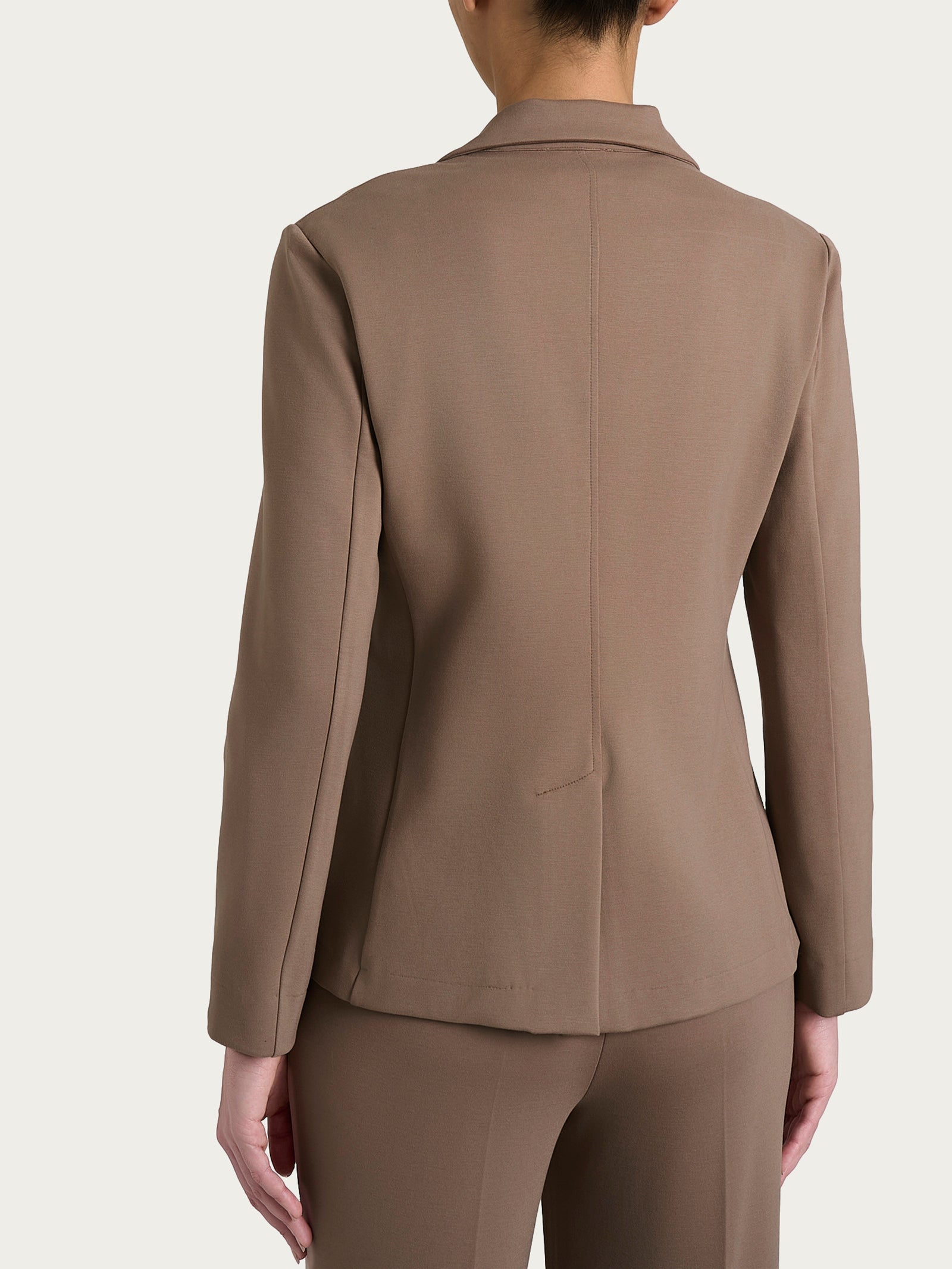 Ragno Cashmere Compact Blazer donna pine bark due bottoni