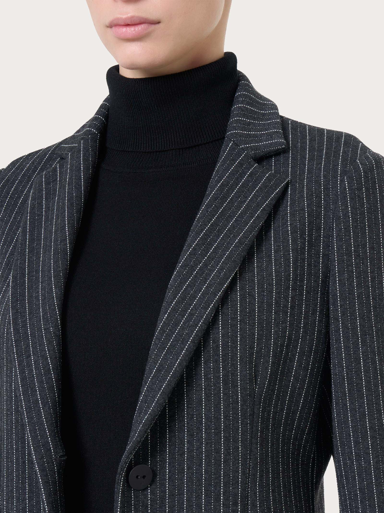 Ragno Compact Blazer giacca donna Fant.Oscuro Mel gessato
