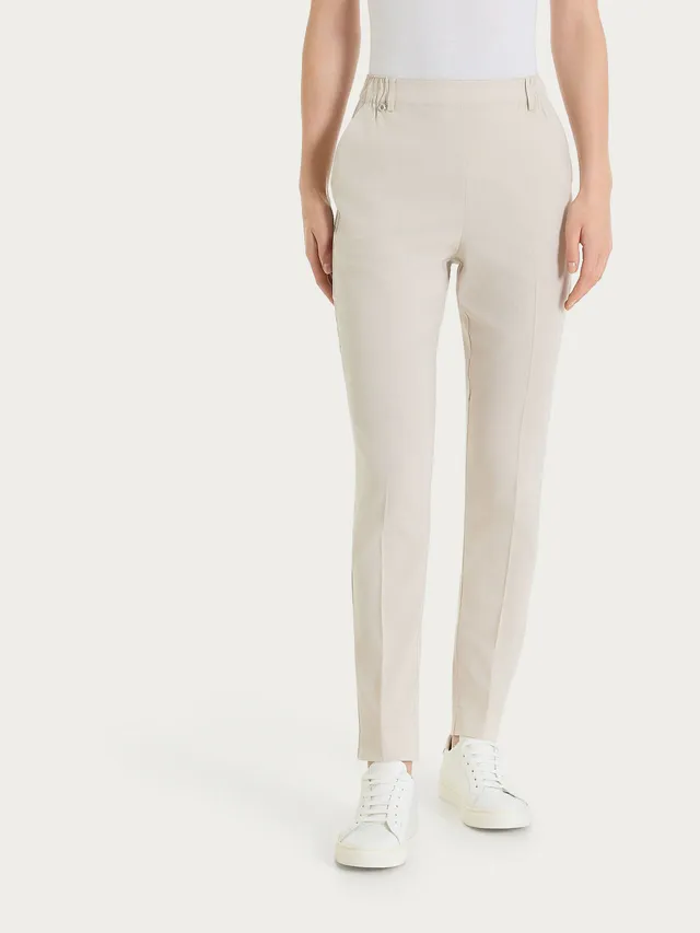 Ragno Super Natural pantaloni chino slim Champignon tencel