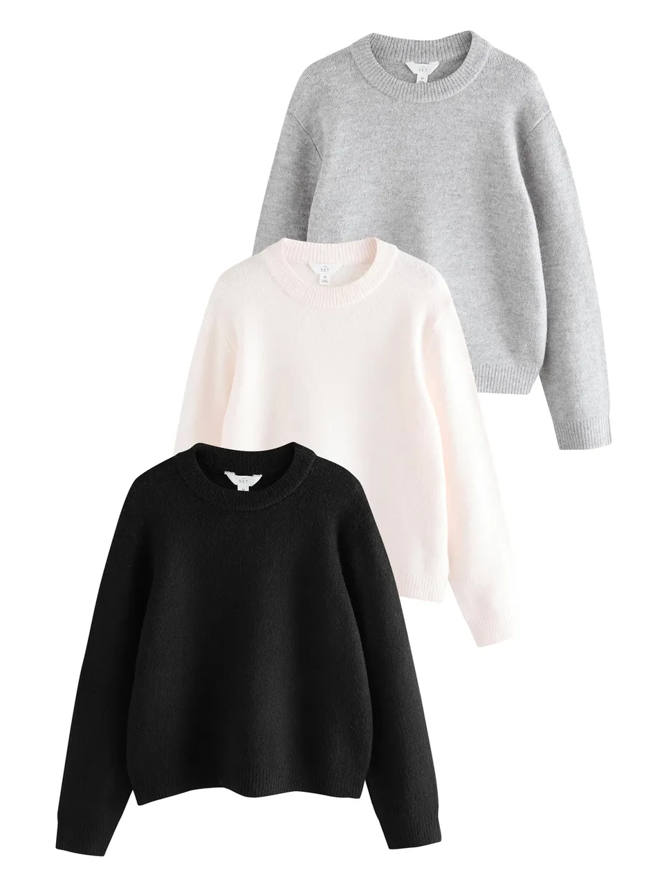 Geo Next The Set Maglioni Donna Spalle Scese 3 Pezzi