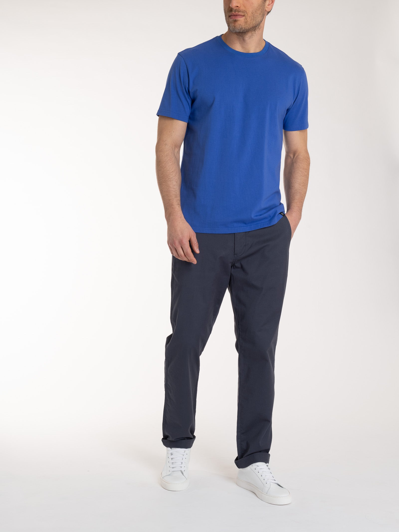 Ragno SL t-shirt girocollo manica corta blu cotone regular