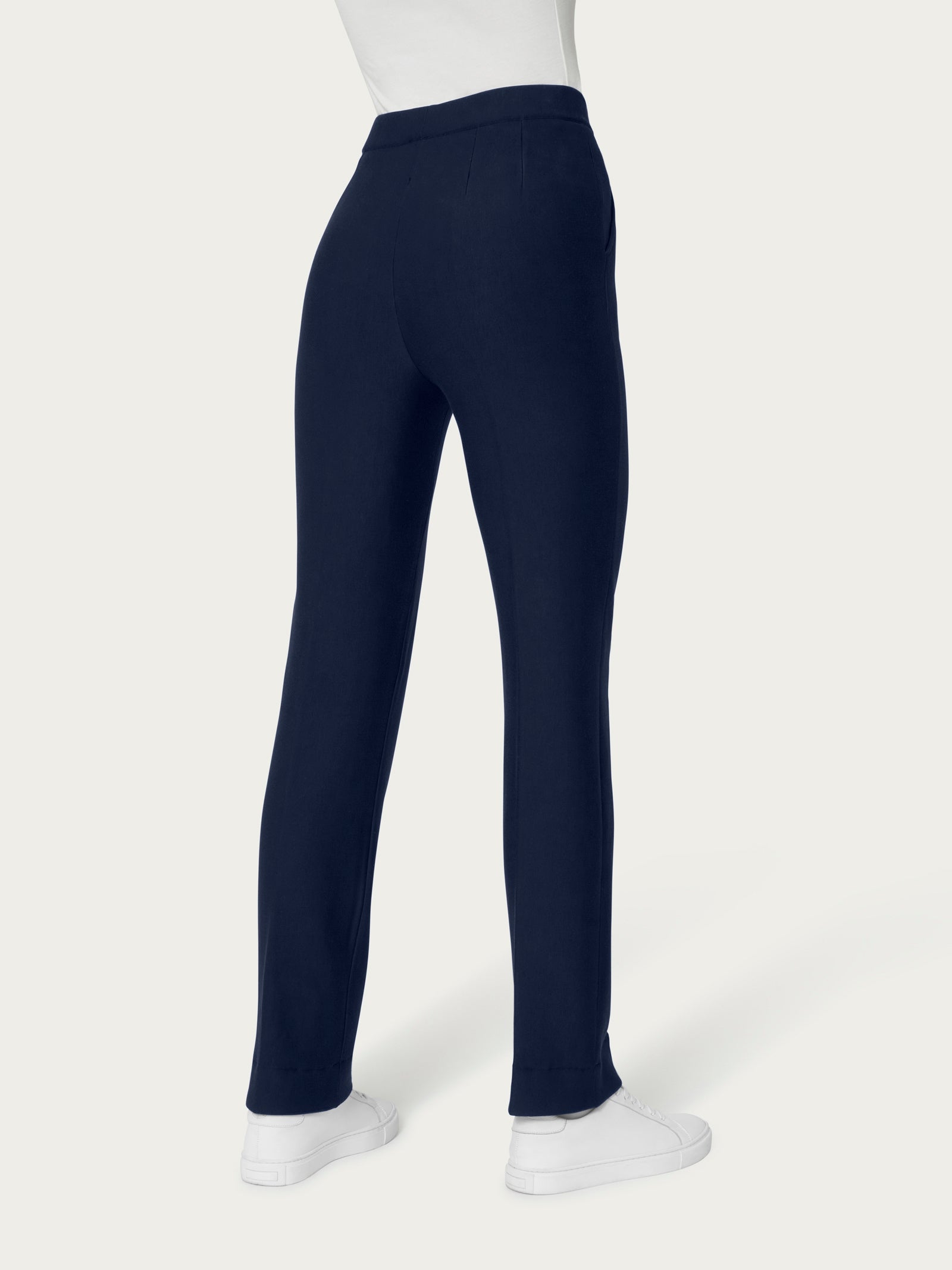 Ragno Comfort Pantalone Dritto Eco Techno Fleece Tasche Bleu Felpato