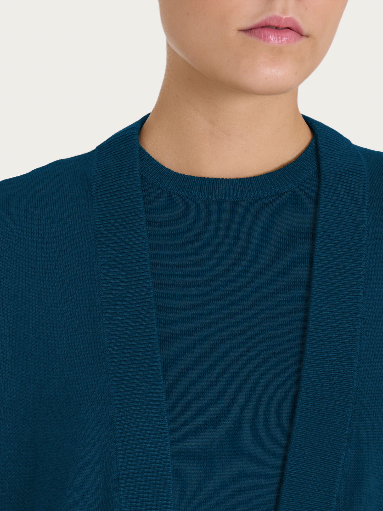 Ragno Four Seasons cardigan Reflecting Pond viscosa