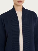 Ragno Super Soft cardigan aperto donna blu