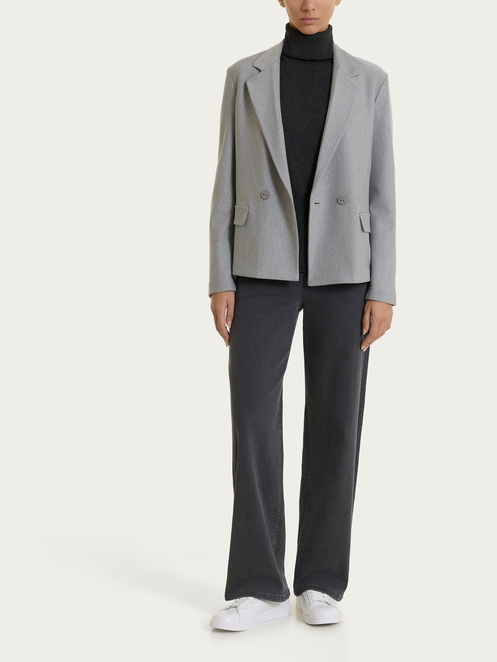 Ragno Compact blazer doppio petto Grigio Mel.