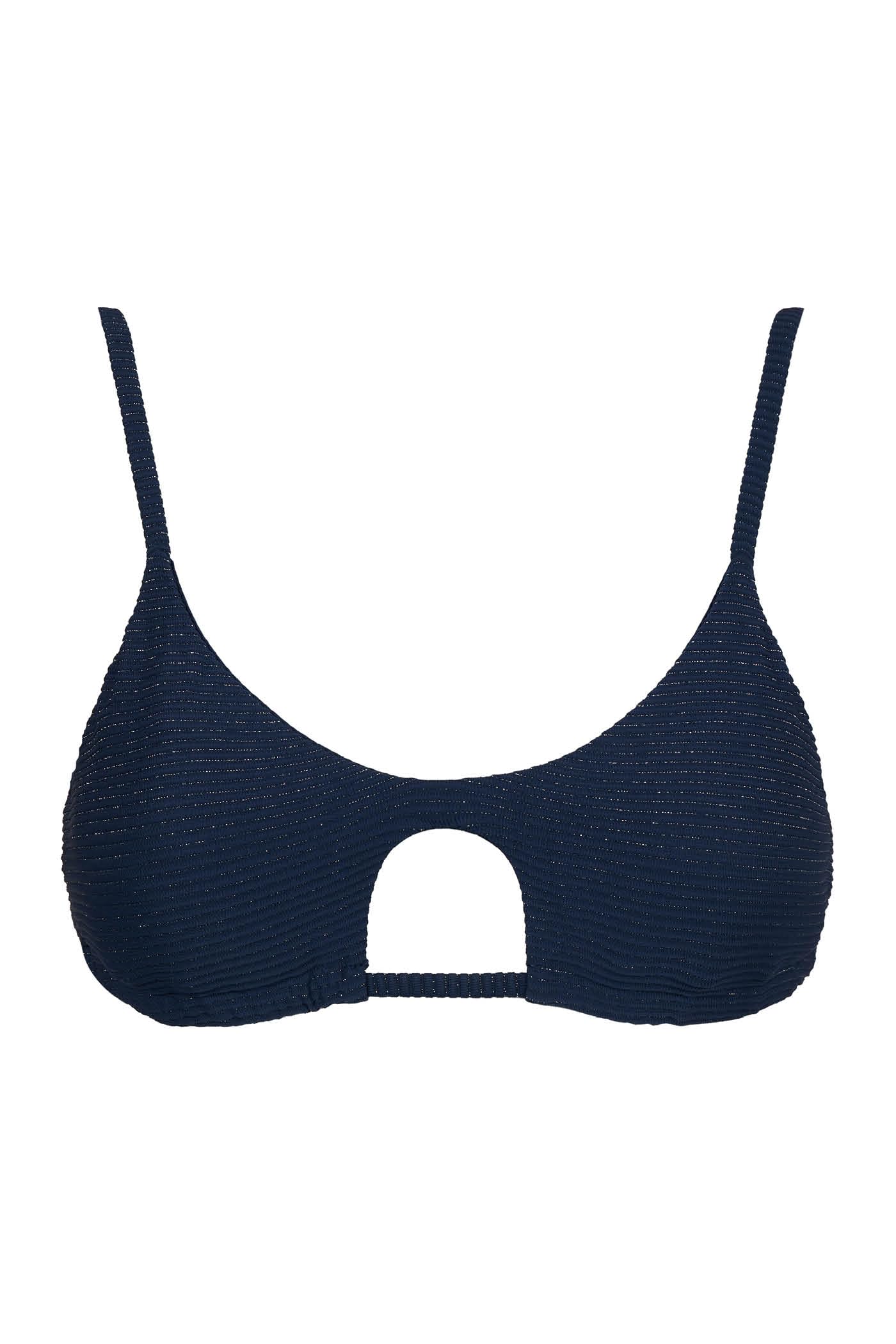 Goldenpoint Costina Lame top bikini cut out a costine