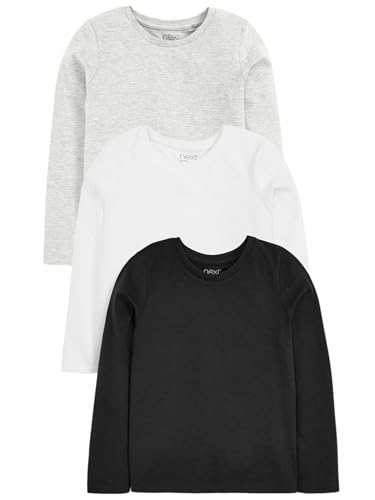 Next T-Shirt Bambina Maniche Lunghe 3 Pezzi Cotone