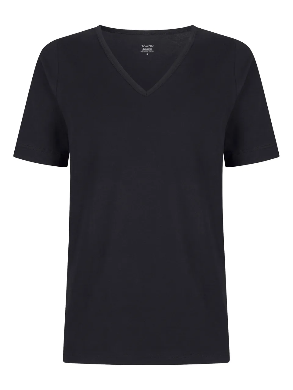 Ragno Dynamic Scollo a V maglietta nero bipack cotone