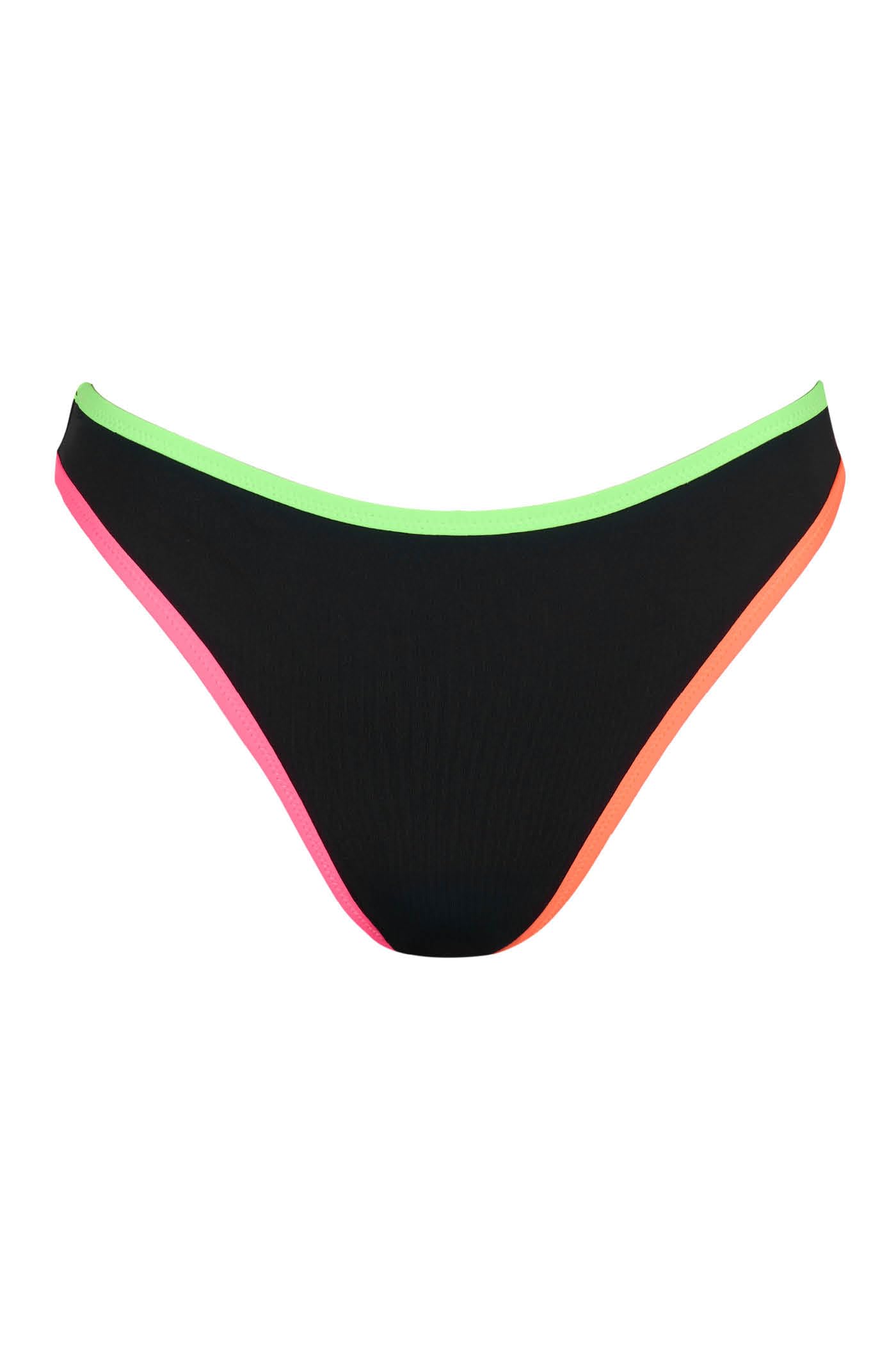 Goldenpoint Neon slip bikini brasiliana microfibra tinta unita