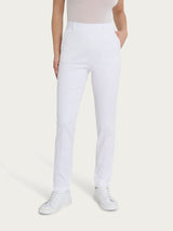 Ragno Satin Power pantalone chino slim cotone bianco