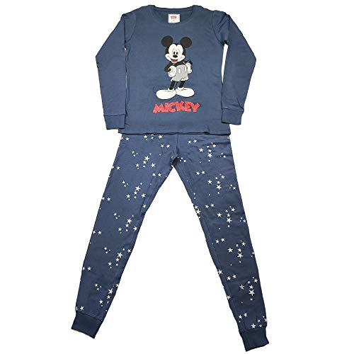 Lady C Sabor Mickey Mouse pigiama lungo donna cotone caldo