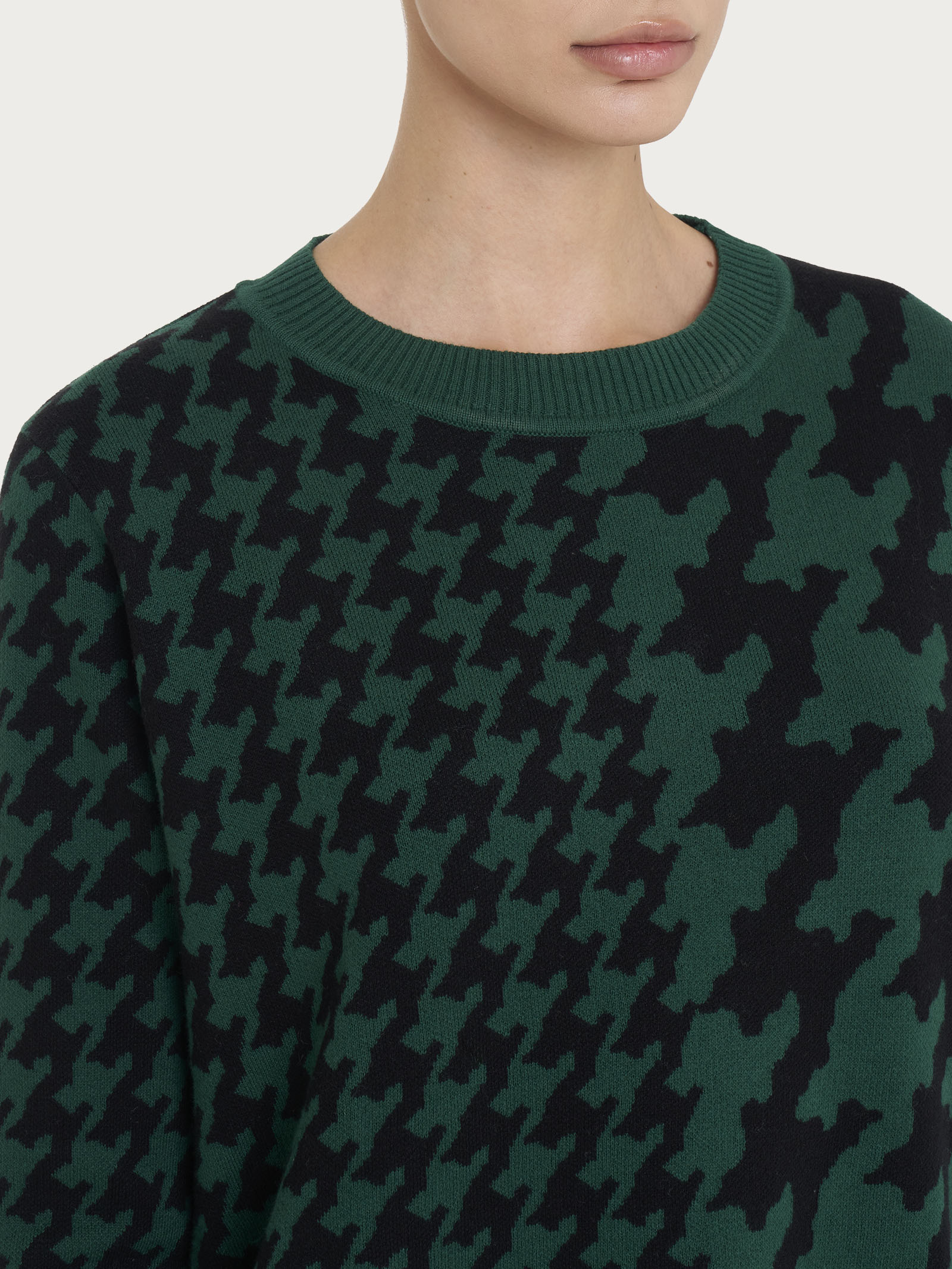 Ragno Winter Cotton Maglia Girocollo maglia Rain Forest cotone