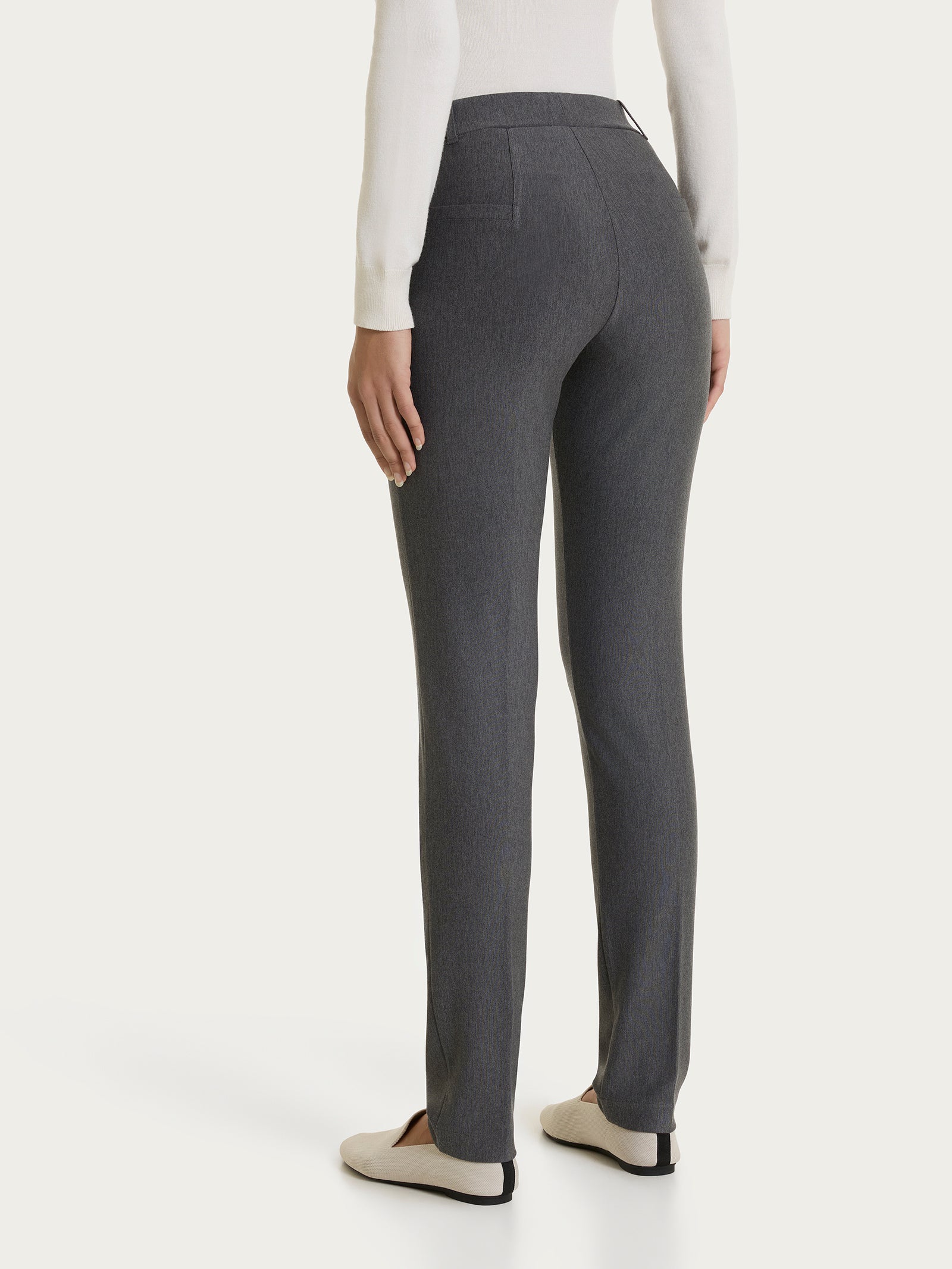 Ragno Compact Pantalone Sigaretta Skinny Ardesia Mel.