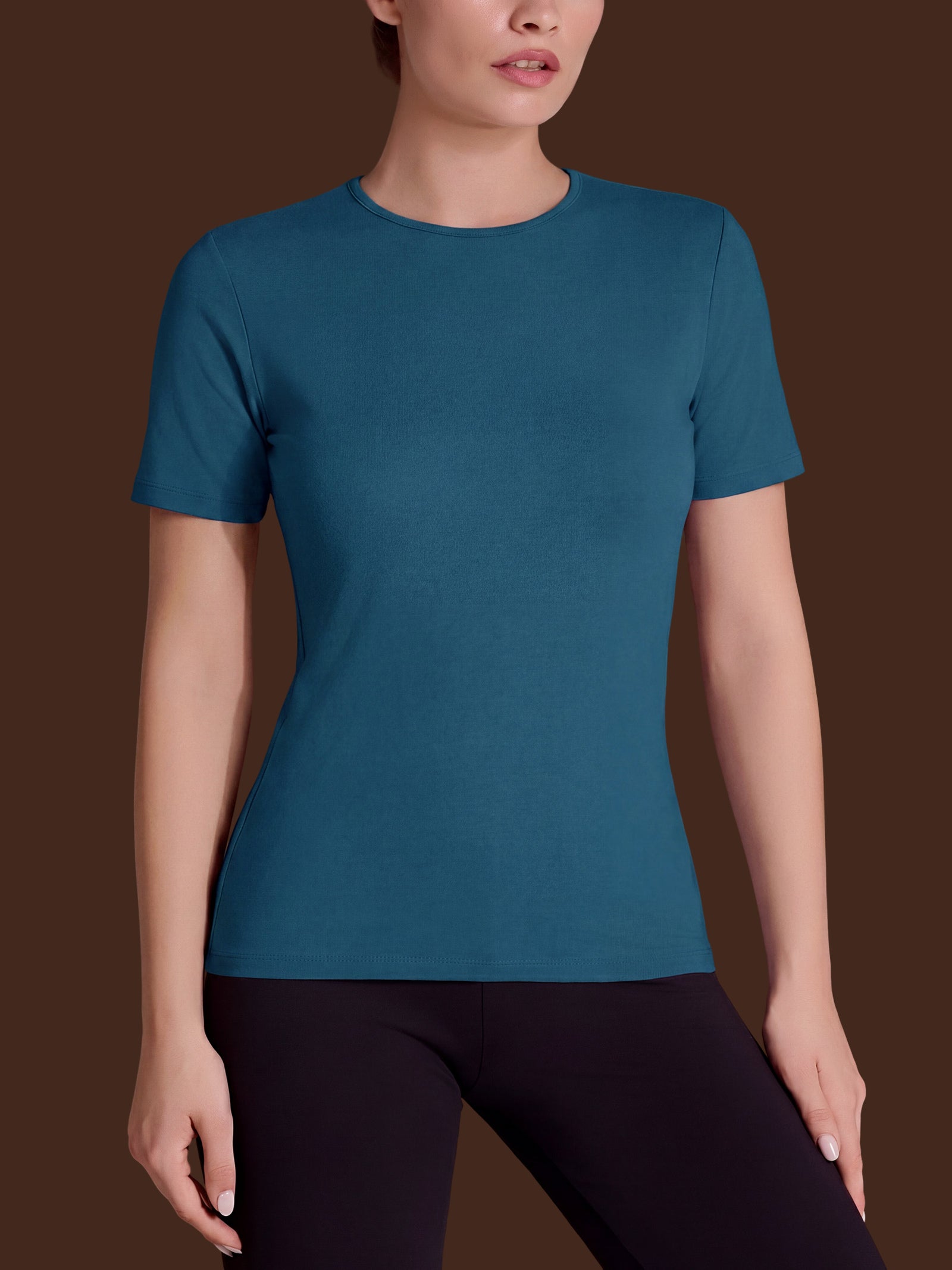 Ragno Thermo Cotton Maglietta Girocollo Blu Cotone