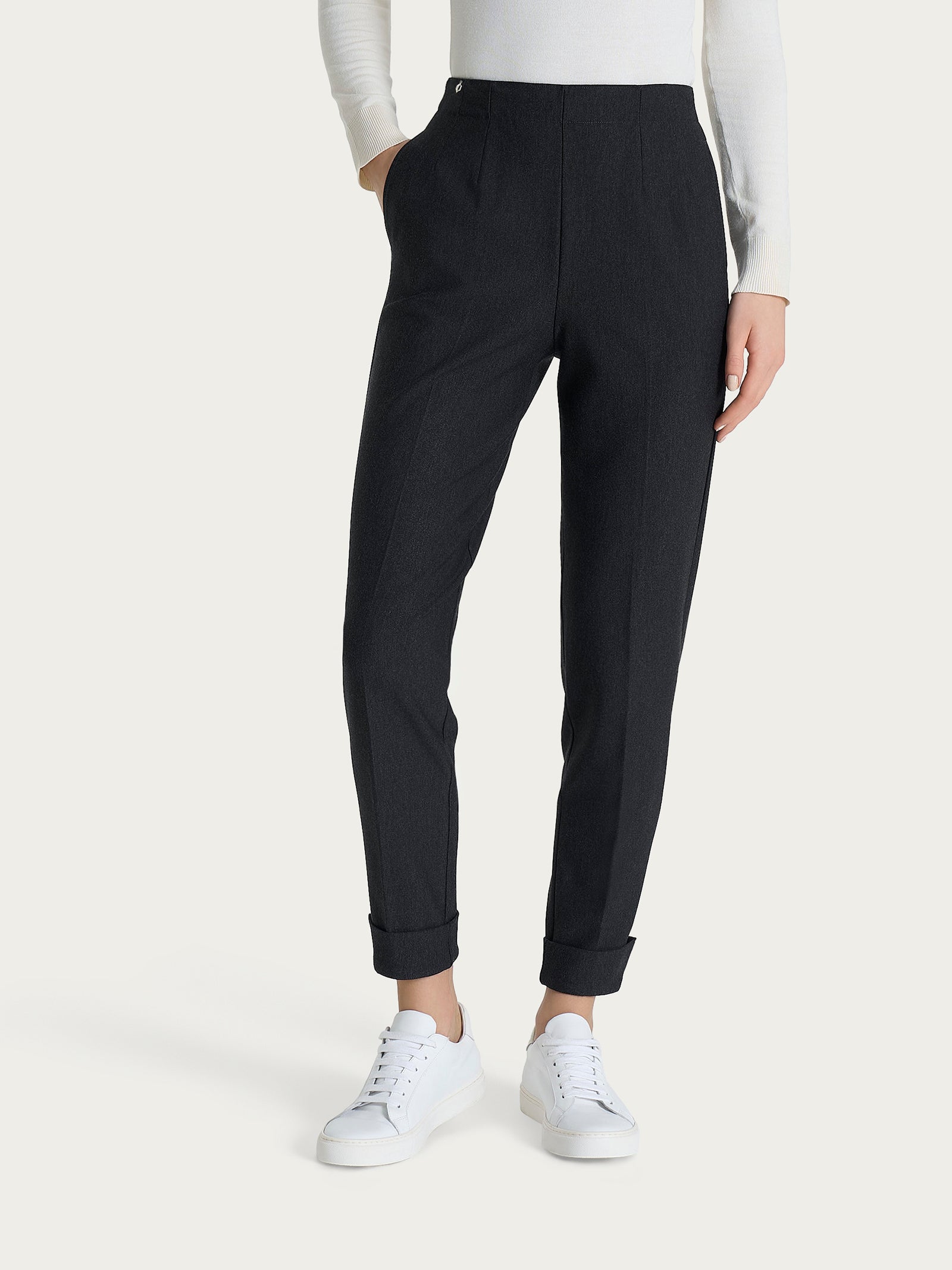 Ragno Compact pantalone carota oscuro mel donna
