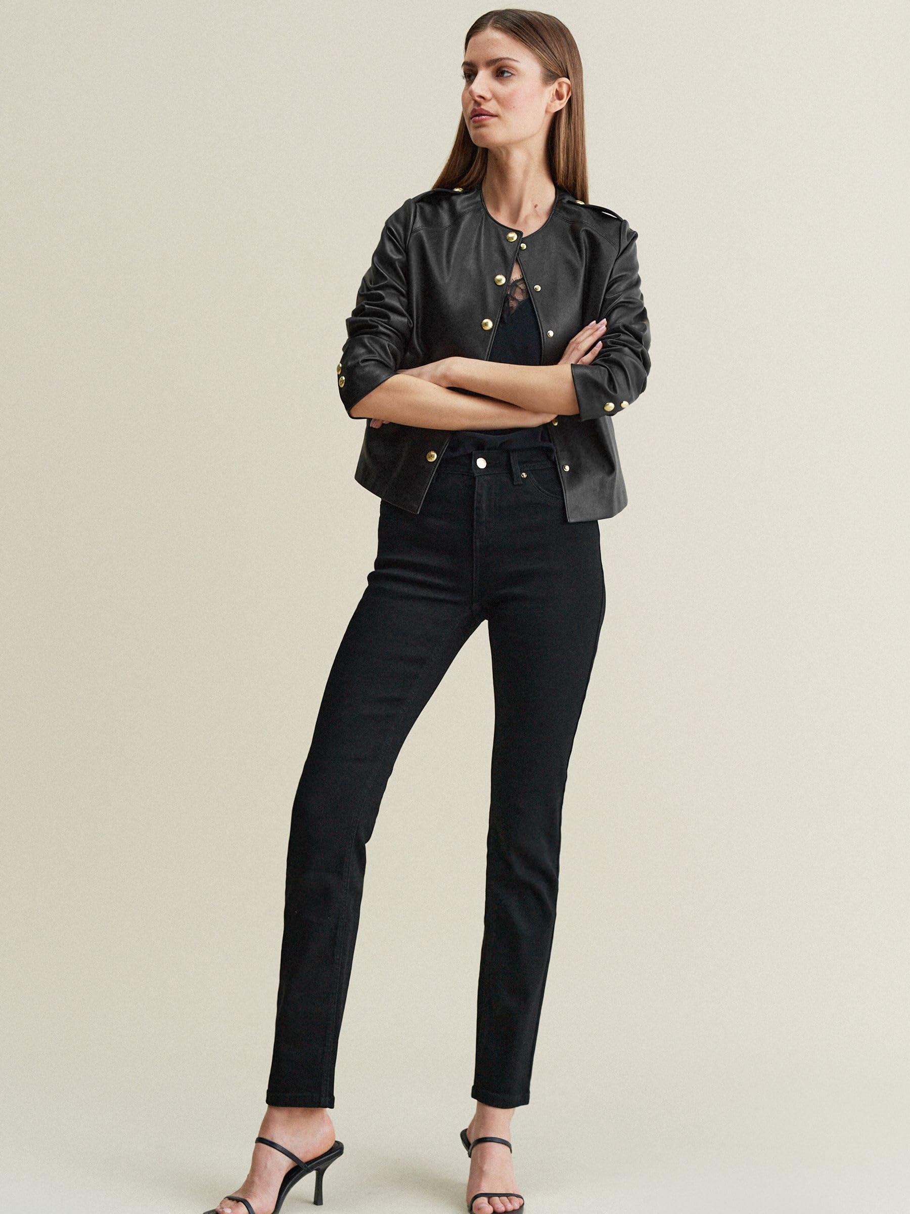 Next donna jeans slim supersoft neri 32