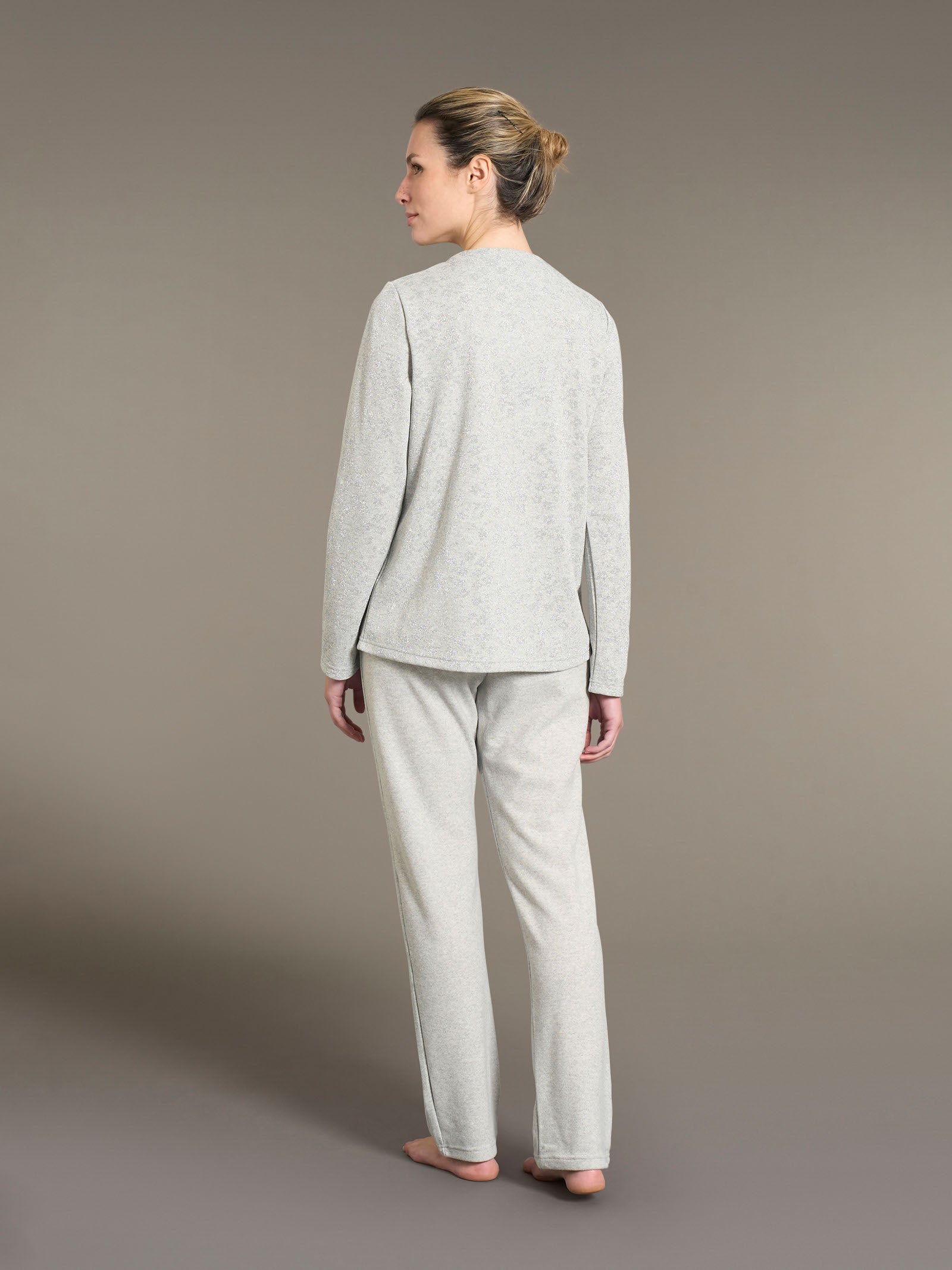Ragno Cotton Eco Pile pigiama serafino Fant. Vapore Mel.
