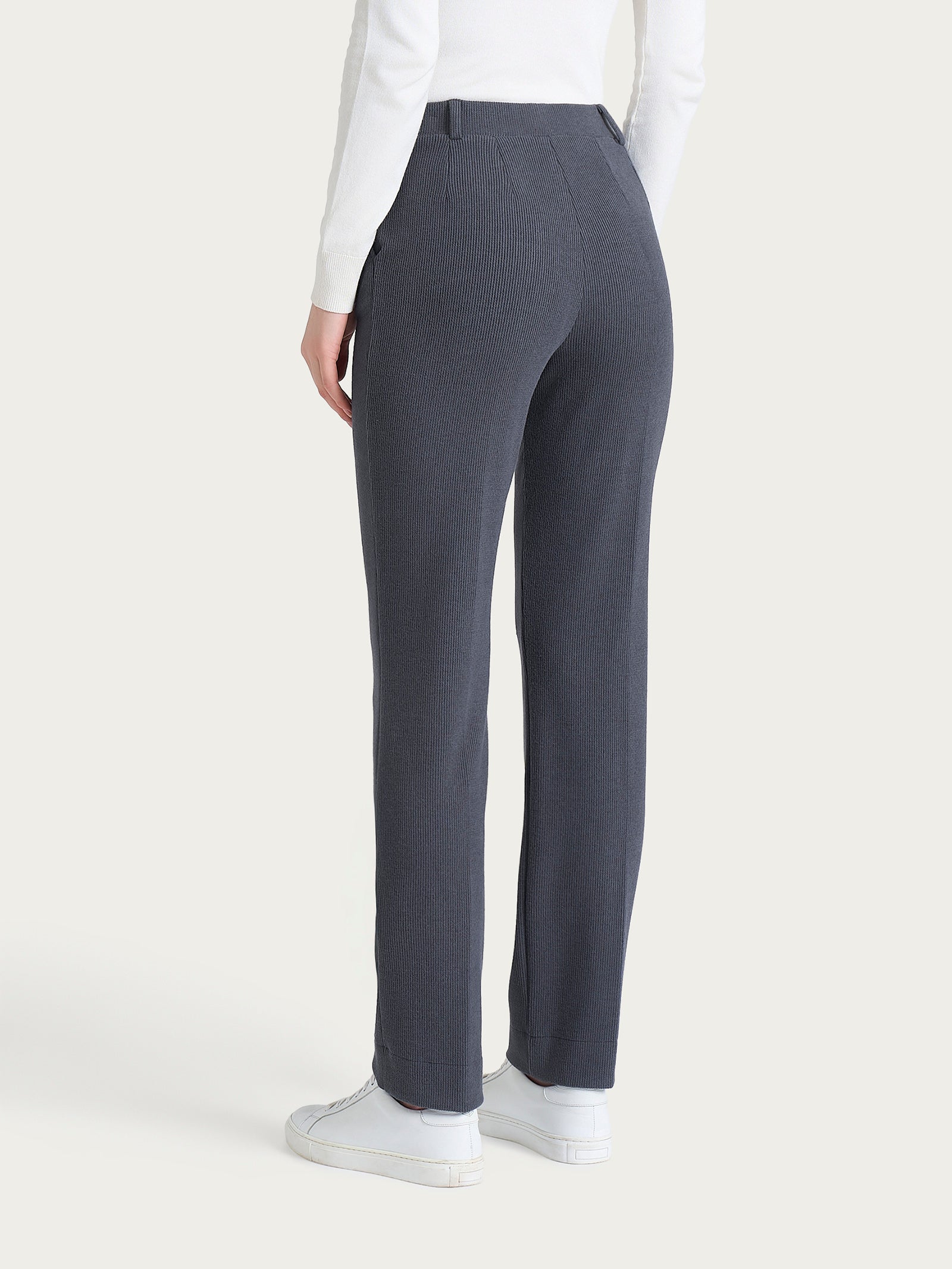 Ragno Relaxed Wardrobe Pantalone dritto Velvet Dark Shadow
