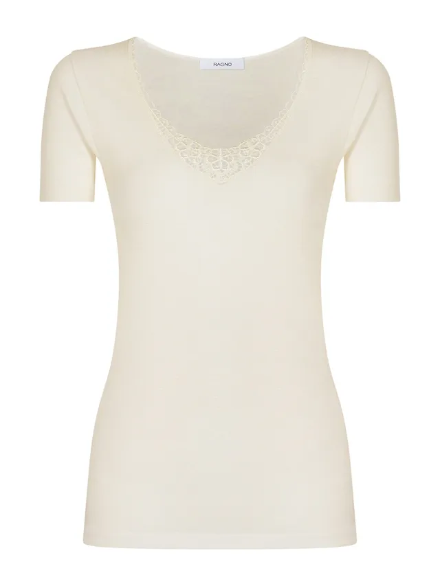 Ragno Sintonia Luxury maglietta lana B.co Lana