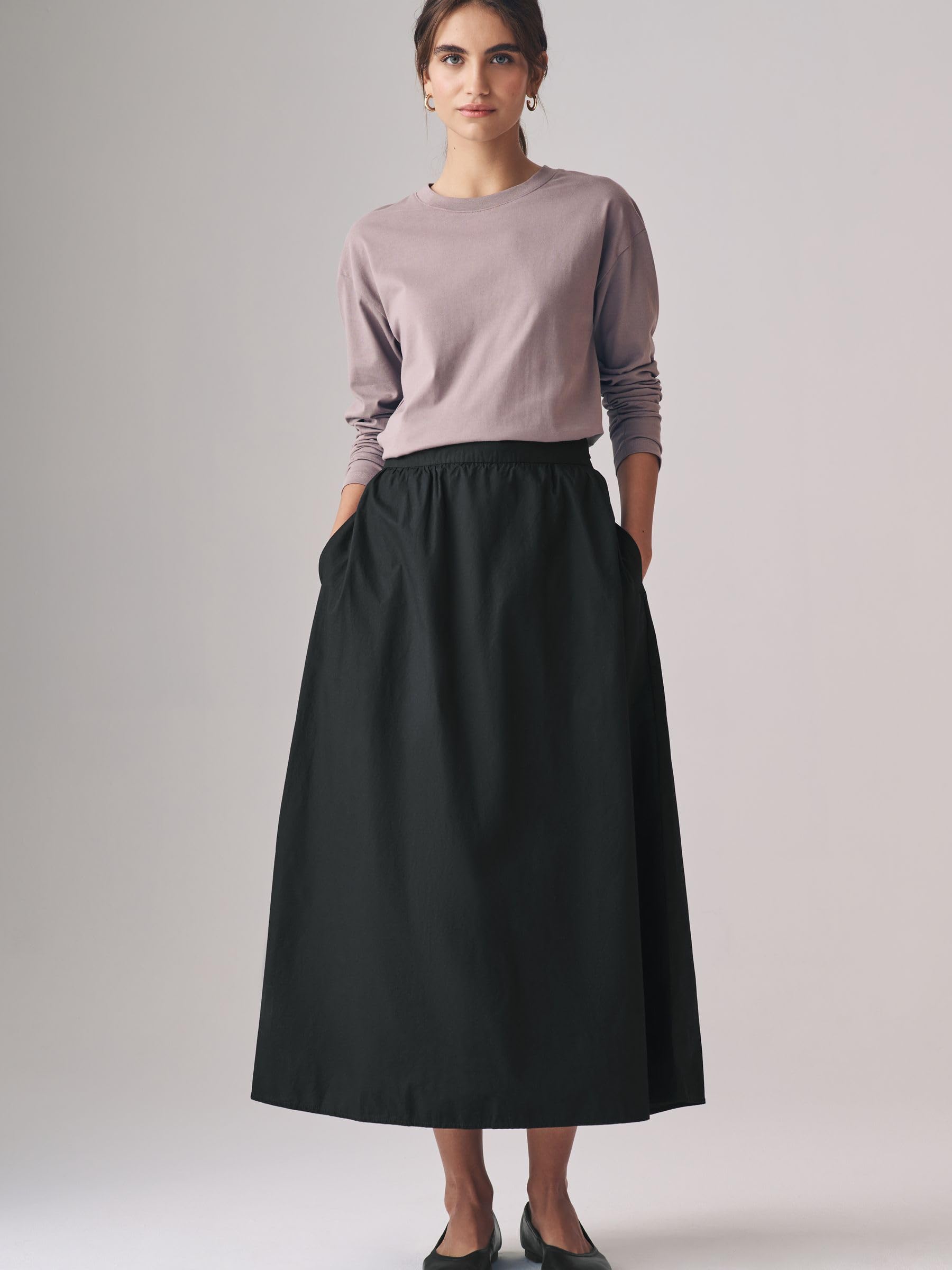 Next The Set confezione da 2 gonne midi a ruota donna popeline