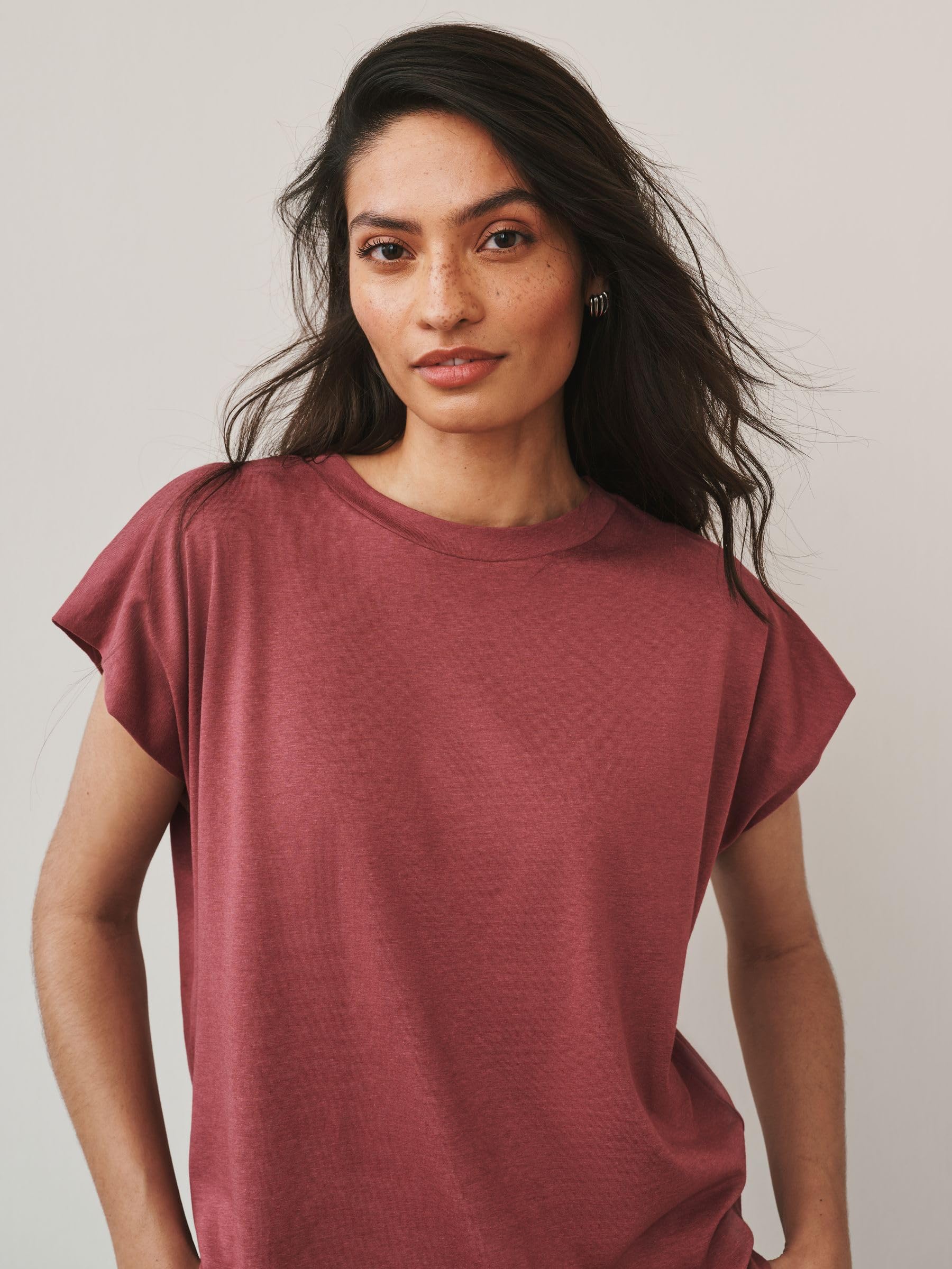 Next T-shirt donna 3 pezzi modal maniche ad aletta