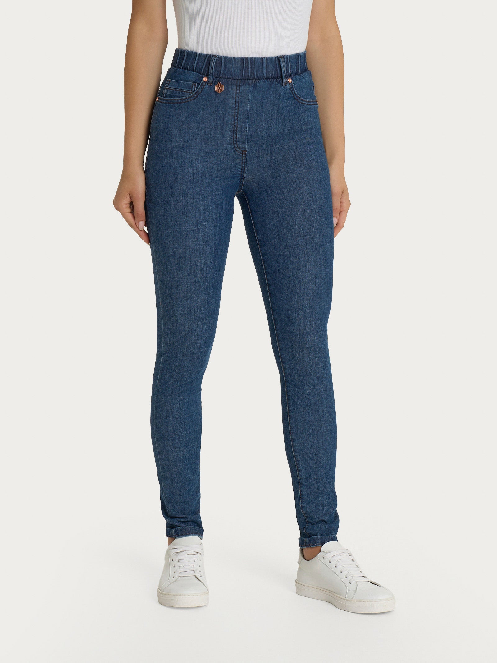 Ragno Super Denim Jeans 5 tasche pantalone blu Jeans skinny