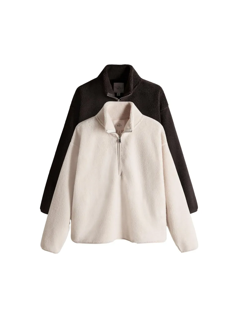 Geo Next The Set 2 maglie sherpa zip corta collo alto