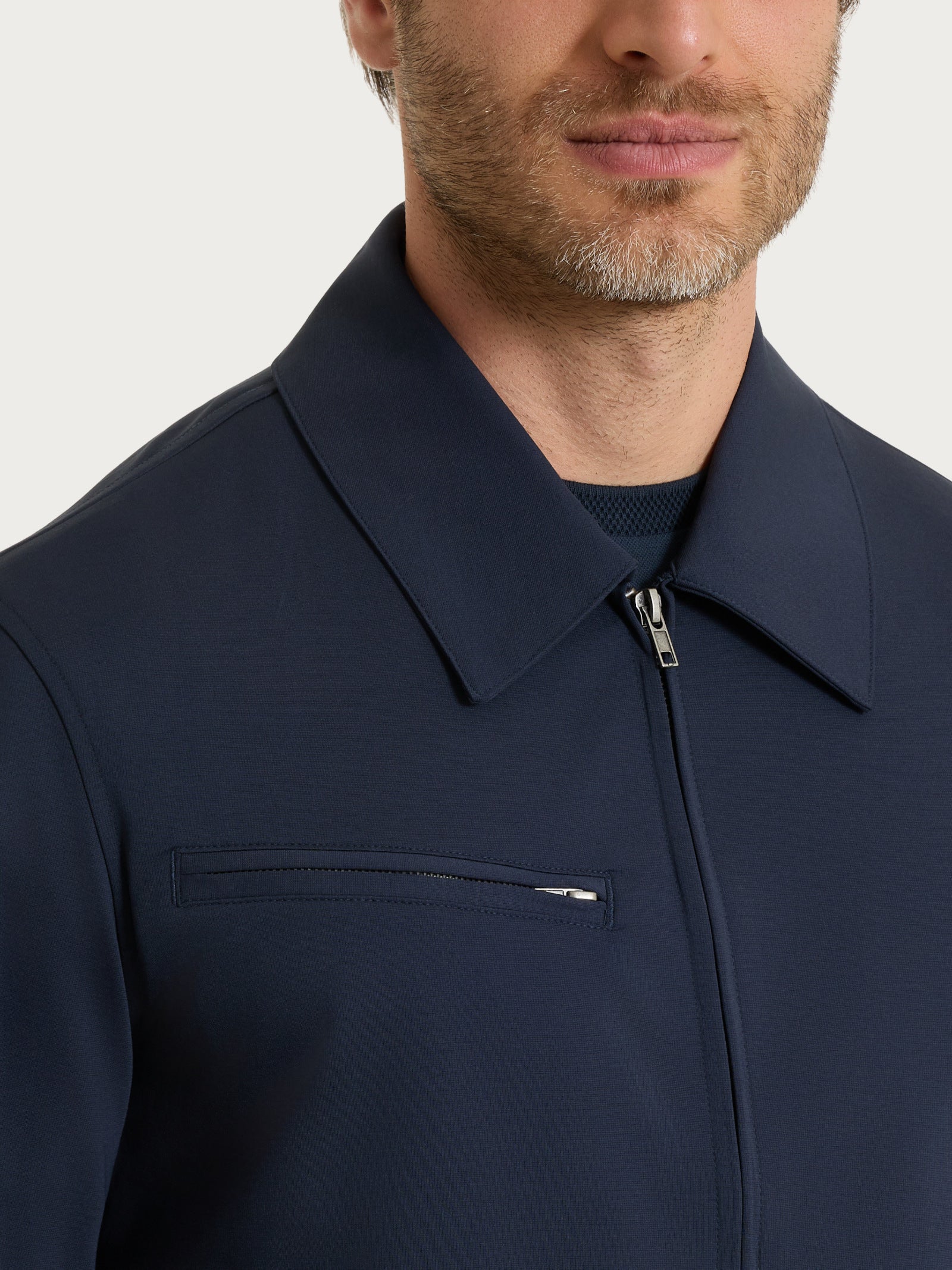 Ragno Compact Light Giacca manica lunga cotone Bleu