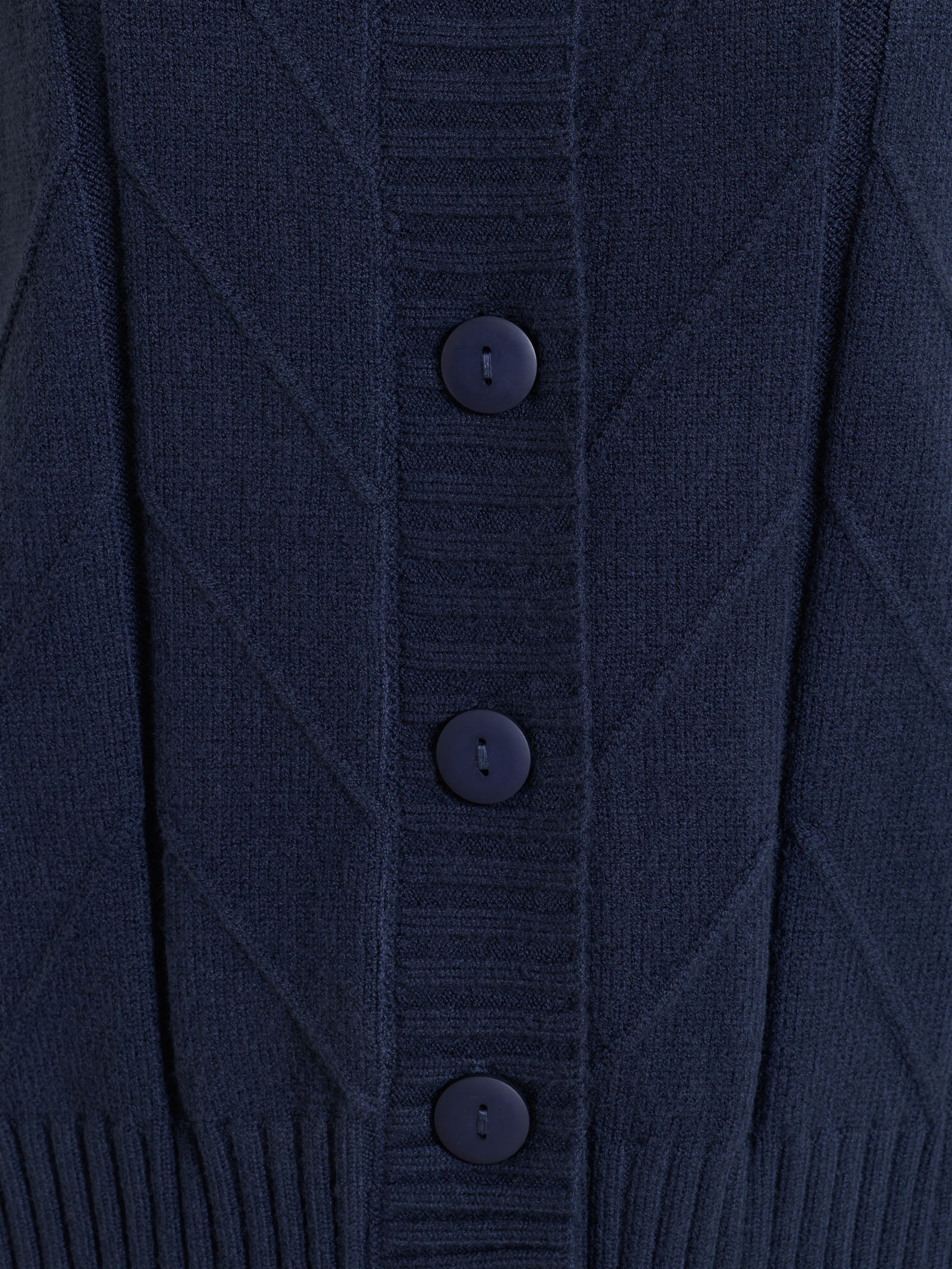 Ragno Cardigan Punto Spiga Super Soft Bleu boxy