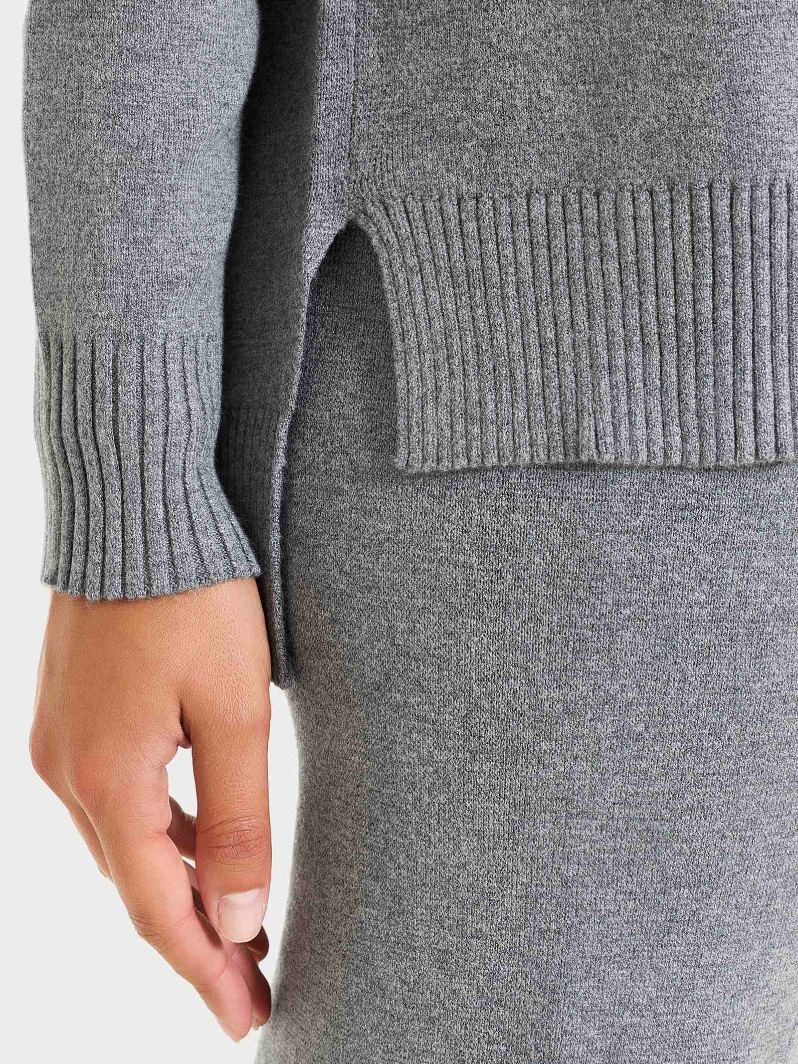 Ragno Super Soft cardigan aperto ferro melange