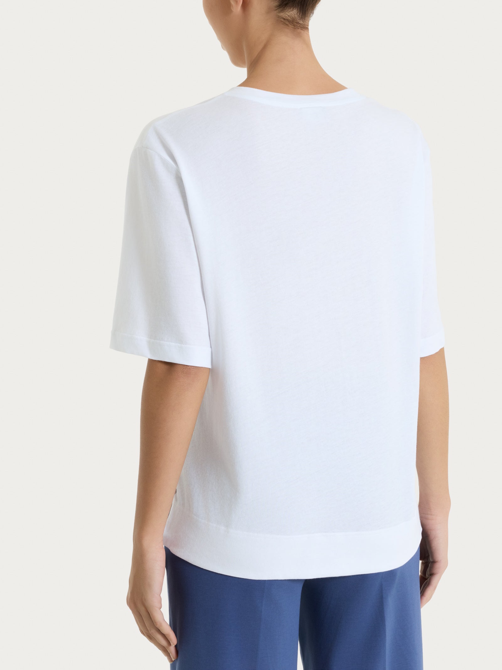 Ragno Ultralight maglietta boxy donna bianco cotone
