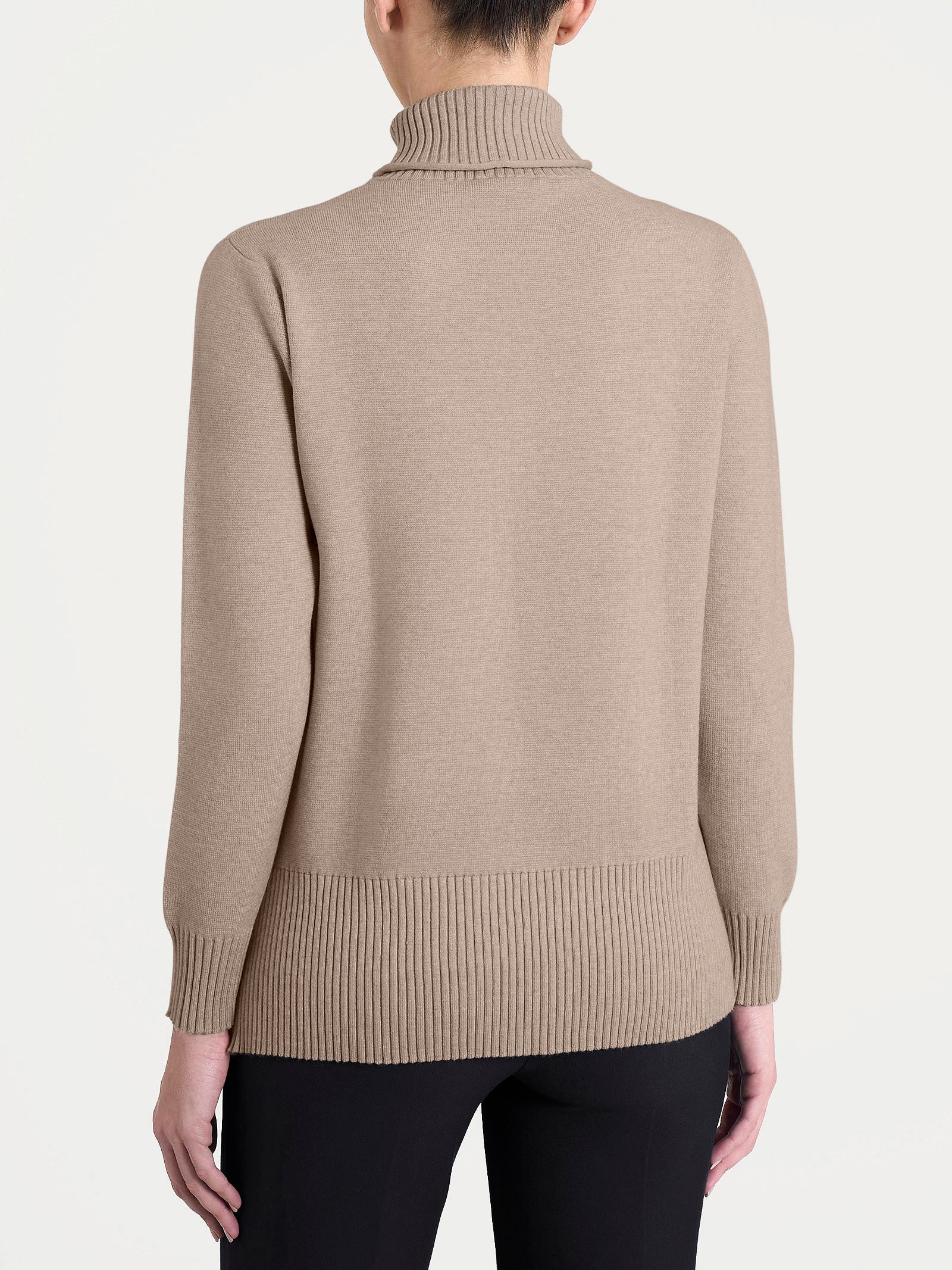 Ragno Four Seasons Dolcevita Asimmetrico Super Soft maglia Cammello