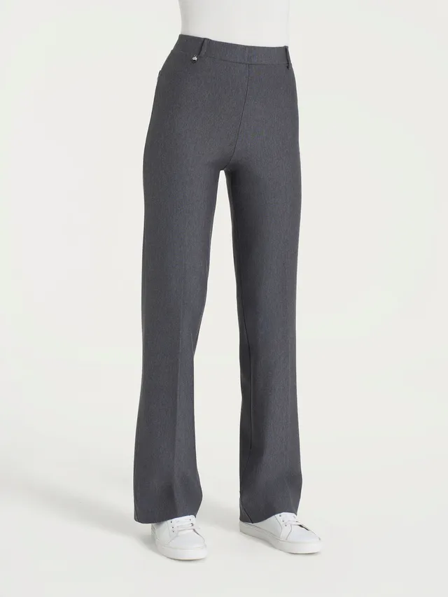 Ragno Compact Wide pantaloni palazzo donna ardesia melange