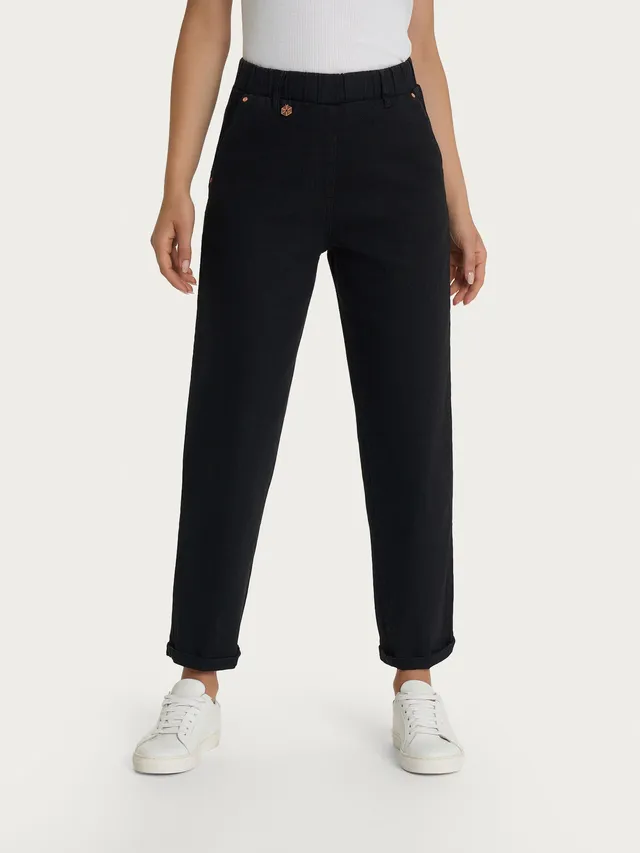 Ragno 4 Seasons Denim jeans carota nero comodo