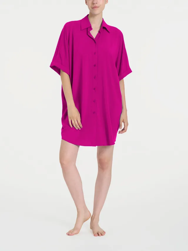 Ragno EcoSeta chemisier kimono wild aster viscosa